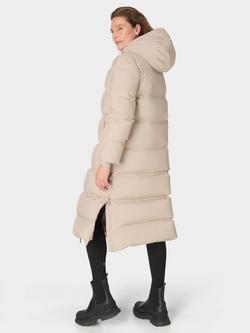 Sweaty Betty Waterproof Puffer Coat - view 2, Dusk Beige