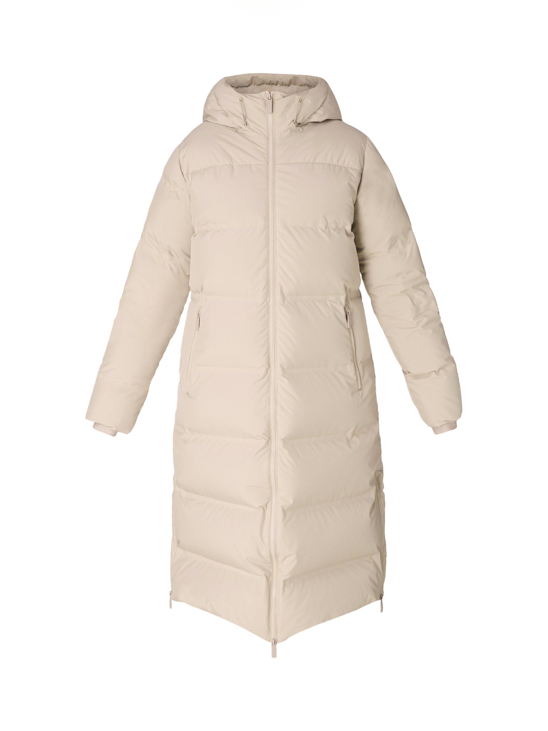 Product image 4 of 9, which shows Sweaty Betty Waterproof Puffer Coat, Dusk Beige, XL