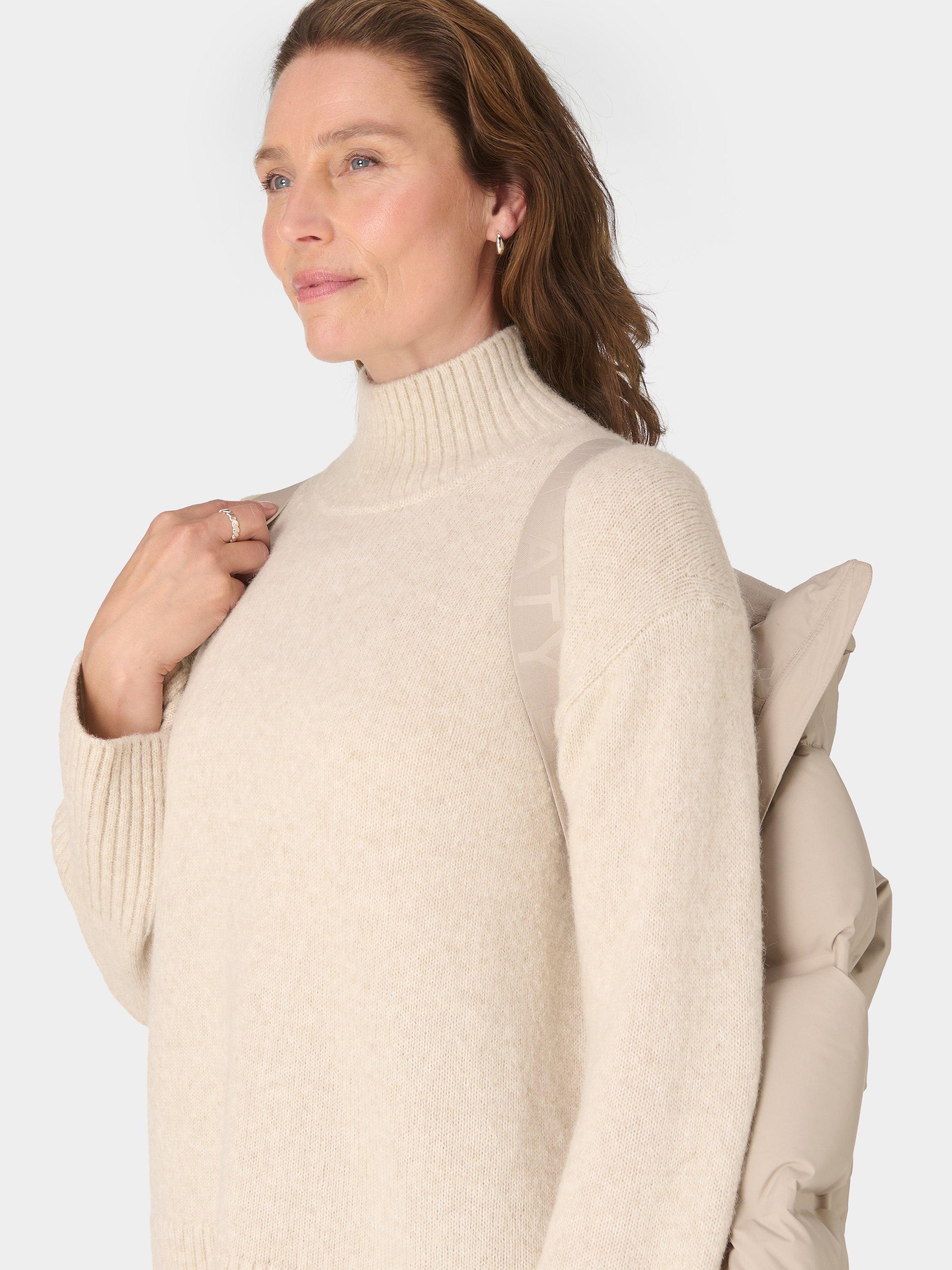 Product image 6 of 9, which shows Sweaty Betty Waterproof Puffer Coat, Dusk Beige, XL