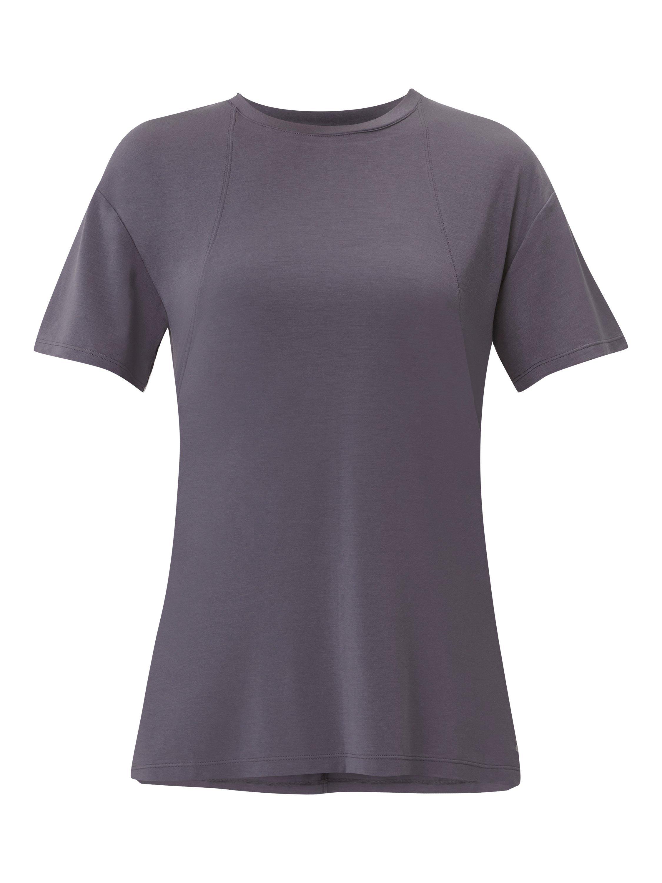 Product image 3 of 7, which shows Sweaty Betty Soft Flow Studio Longline T-Shirt, Nebula Blue, S