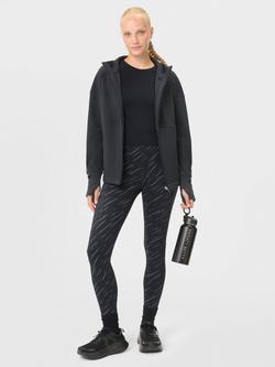 Sweaty Betty Therma Boost Reflective Running Leggings, Black Flash - view 2, Black Flash