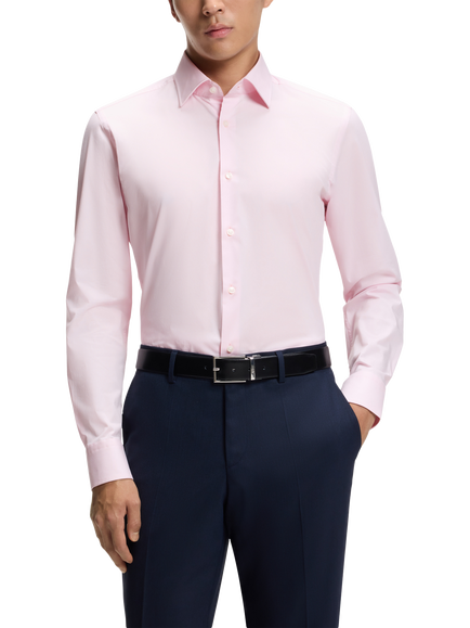 HUGO BOSS BOSS Heritage Slim Fit Shirt, Pastel Pink, Pastel Pink