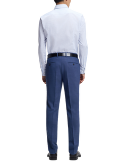 HUGO BOSS BOSS Hank Check Cotton Blend Shirt, Light/Pastel Blue - view 2, Light/Pastel Blue