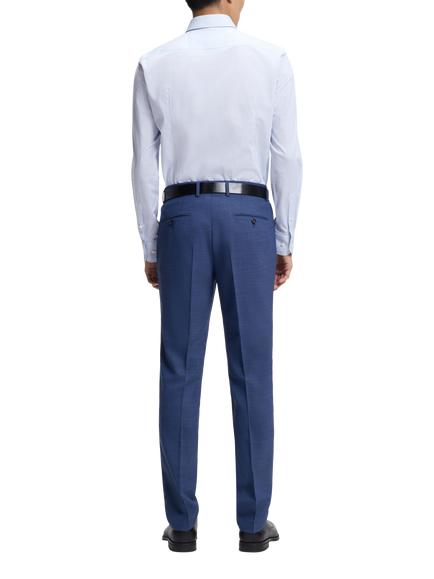 HUGO BOSS BOSS Hank Check Cotton Blend Shirt, Light/Pastel Blue - view 2, Light/Pastel Blue