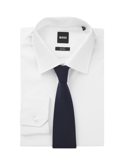 BOSS Wool Blend Tie, Dark Blue - view 2, Dark Blue