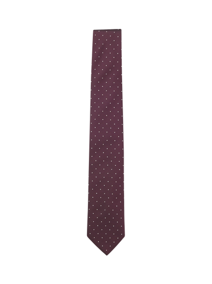 BOSS Polka Dot Silk Blend Tie, Bright Red