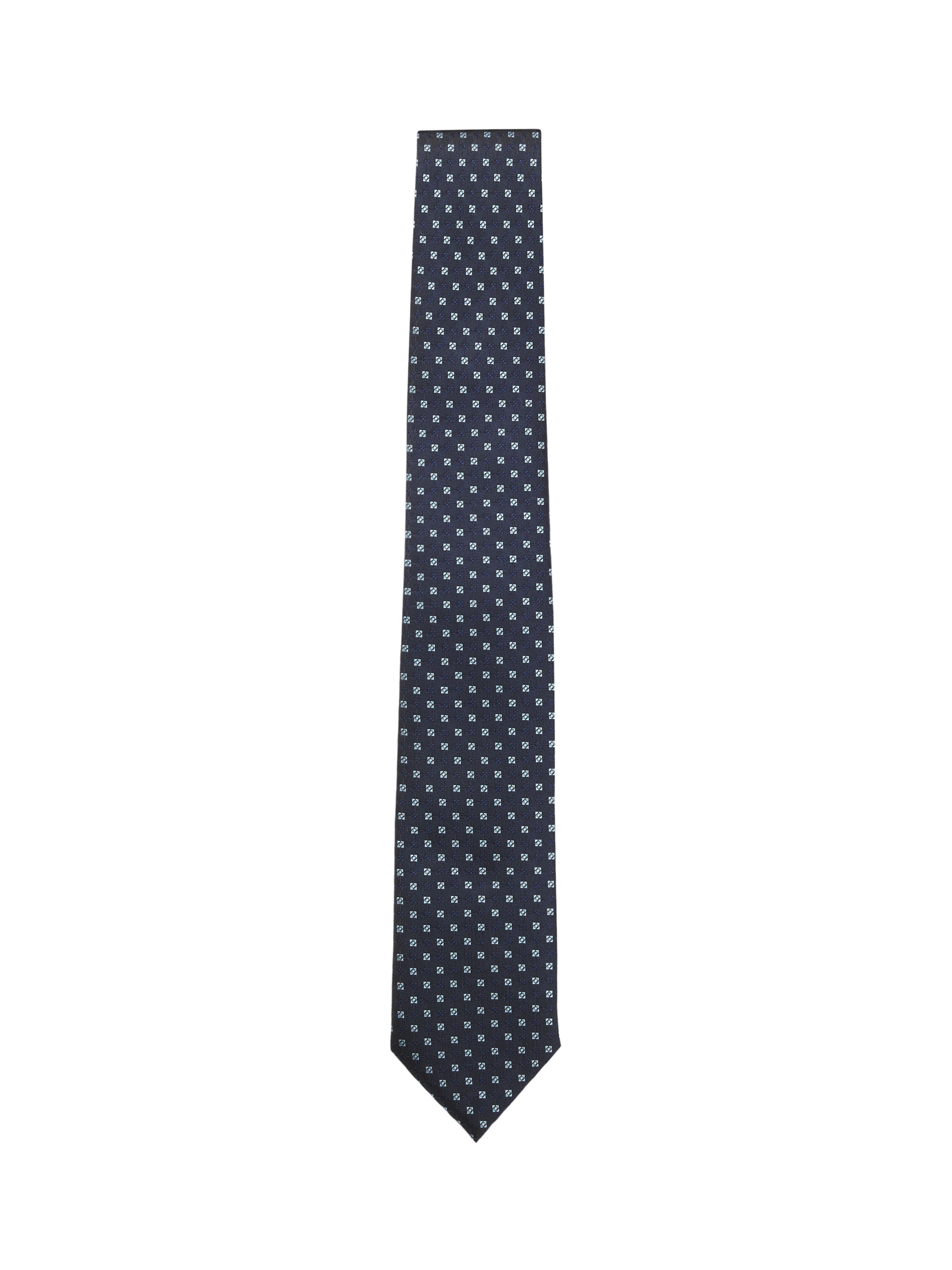 Product image 1 of 5, which shows BOSS Silk Blend Jacquard Tie, Dark Blue