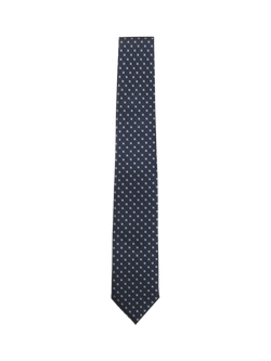 BOSS Silk Blend Jacquard Tie, Dark Blue, Dark Blue
