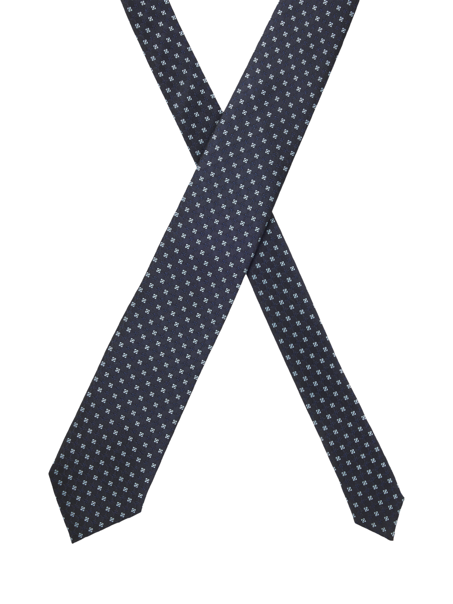 Product image 3 of 5, which shows BOSS Silk Blend Jacquard Tie, Dark Blue