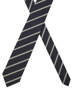 BOSS Diagonal Stripe Silk Blend Tie, Multi - view 2, Multi