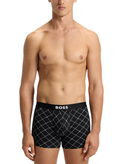 BOSS Logo Band Trunks, Pack of 3, Black - view 2, Black