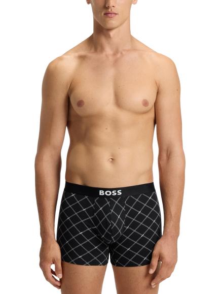 BOSS Logo Band Trunks, Pack of 3, Black - view 2, Black
