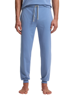 BOSS Stretch Cotton Embroidered Logo Tracksuit Bottoms, Light/Pastel Blue, Light/Pastel Blue