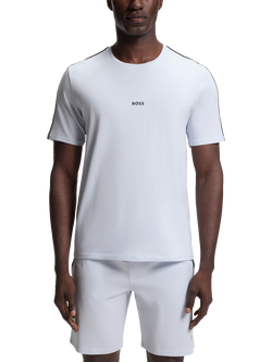 BOSS Stretch Cotton Short Sleeve Lounge Top, Pastel Purple, Pastel Purple