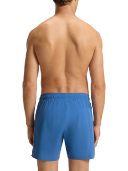 BOSS Signature Stripe & Logo Swim Shorts, Bright Blue - view 2, Bright Blue
