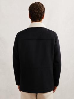 Reiss Harrison Wool Blend Utility Jacket, Navy - view 2, Navy