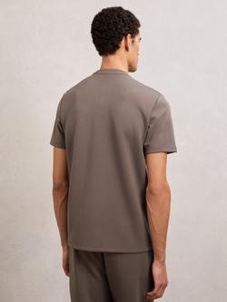 Reiss Bradley Crew Neck Short Sleeve T-Shirt, Light Brown - view 2, Light Brown