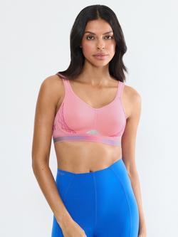 Triumph Cardio Flow Triction Sports Bra, Bubble Gum Pink, Bubble Gum Pink