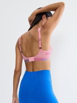 Triumph Cardio Flow Triction Sports Bra, Bubble Gum Pink - view 2, Bubble Gum Pink