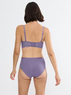 Triumph Amourette Charm Non-Wired Lace Bra, Lilac - view 2, Lilac