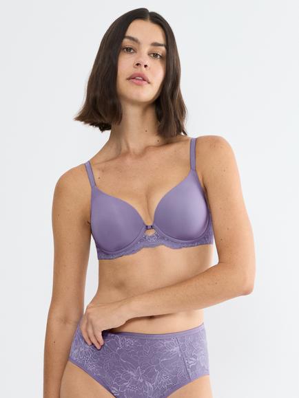 Triumph Amourette Charm Underwired T-Shirt Bra, Lilac