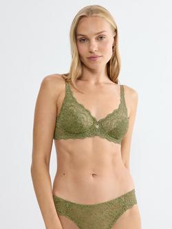 Triumph Amourette Underwired Bra, Olive Gold, Olive Gold