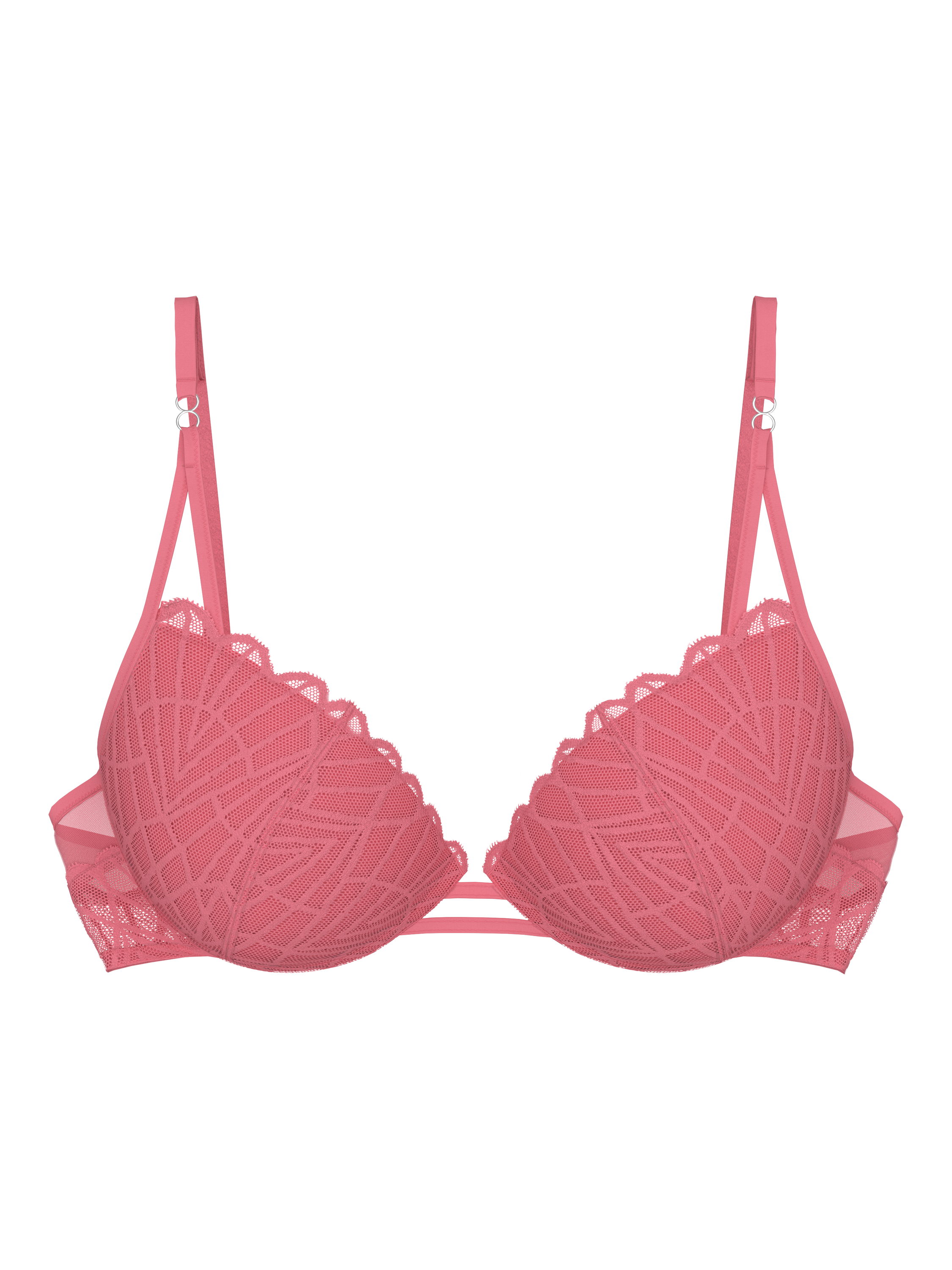 Product image 3 of 4, which shows Triumph That Night Vegas Push-Up Bra, Wild Rose, 32B