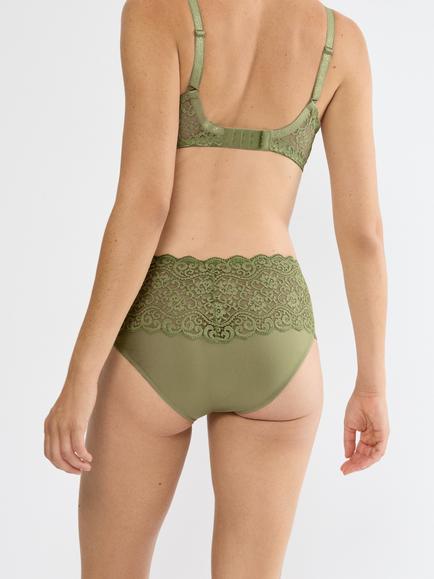 Triumph Amourette Maxi Knickers - view 2, Olive Gold