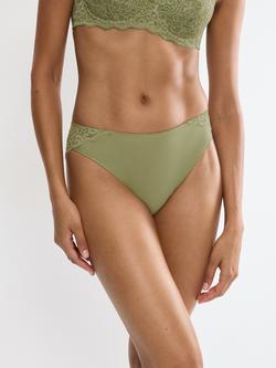Triumph Amourette Tai High Leg Briefs, Olive Gold, Olive Gold