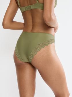 Triumph Amourette Tai High Leg Briefs, Olive Gold - view 2, Olive Gold