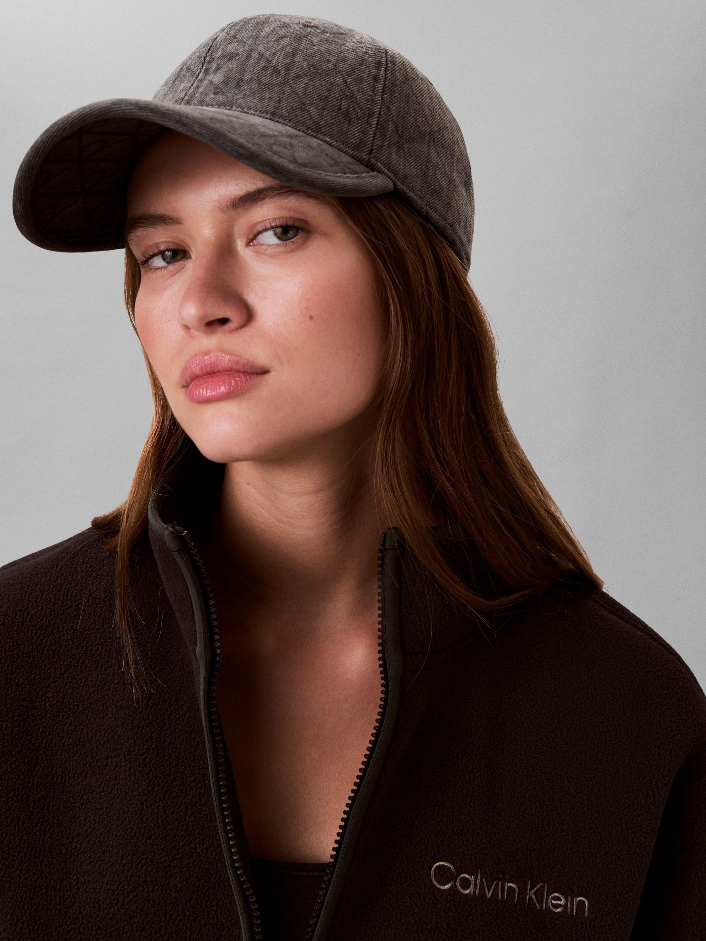 Product image 2 of 2, which shows Calvin Klein Emblem Logo Baseball Cap, Charcoal Gray, One Size