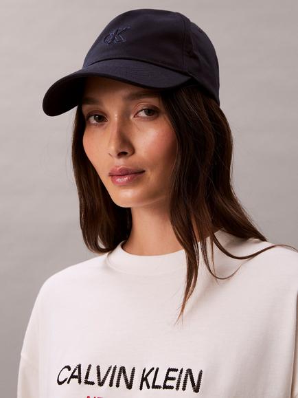 Calvin Klein Shine Monogram Baseball Cap, Maritime Blue - view 2, Maritime Blue