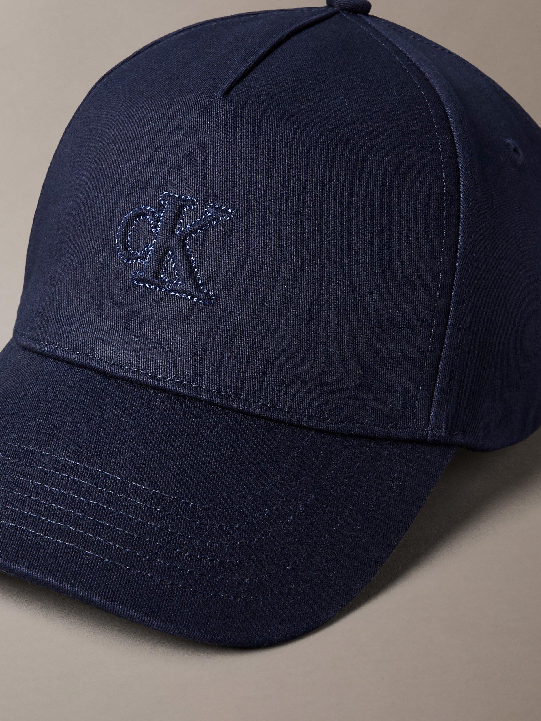 Product image 4 of 4, which shows Calvin Klein Shine Monogram Baseball Cap, Maritime Blue, One Size