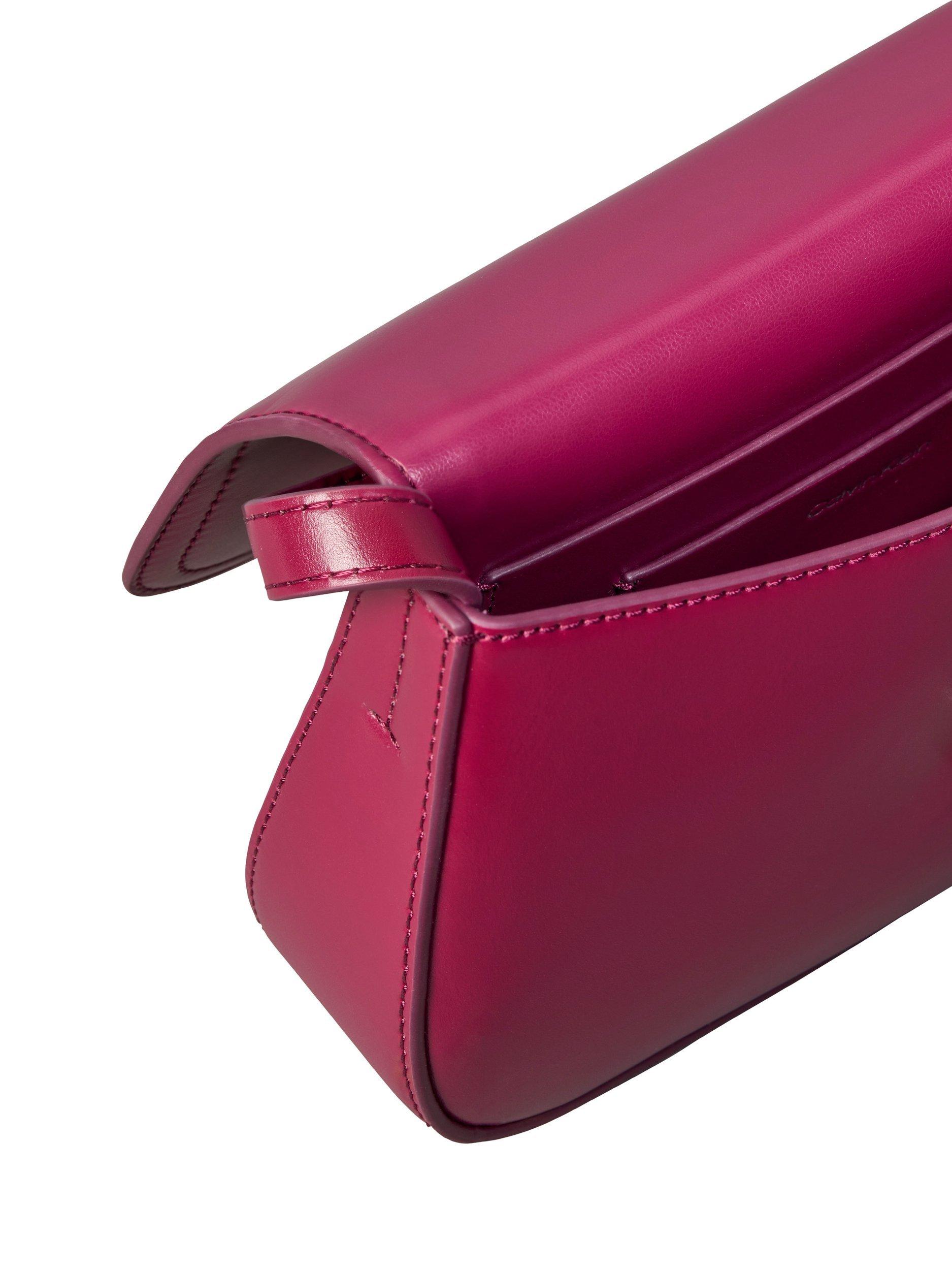 Product image 3 of 5, which shows Calvin Klein Monogram Flap Crossbody Bag, Alluring Pink, One Size
