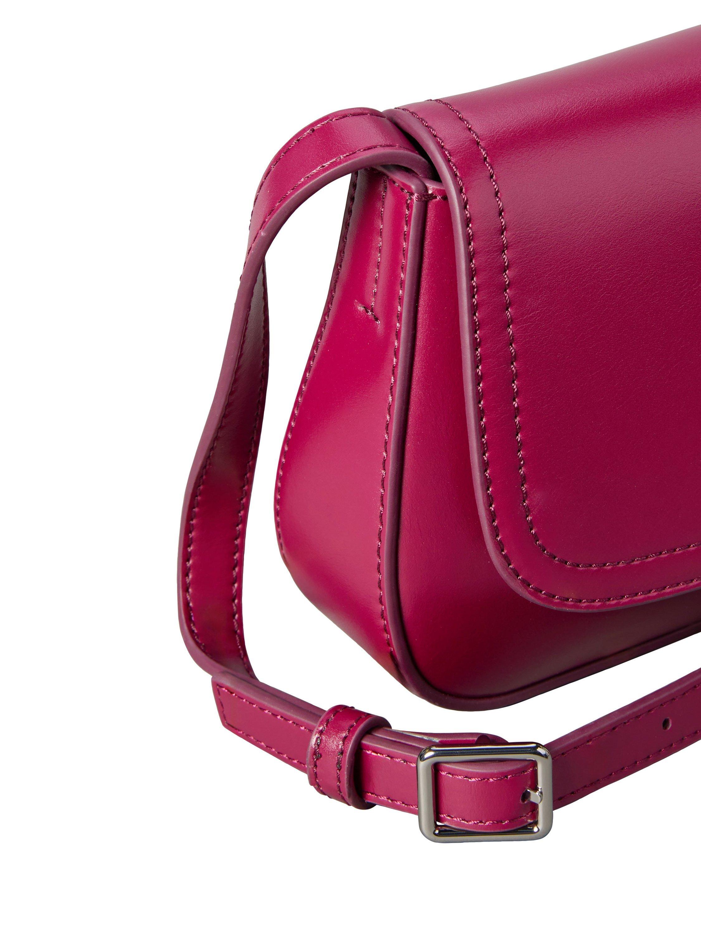 Product image 4 of 5, which shows Calvin Klein Monogram Flap Crossbody Bag, Alluring Pink, One Size