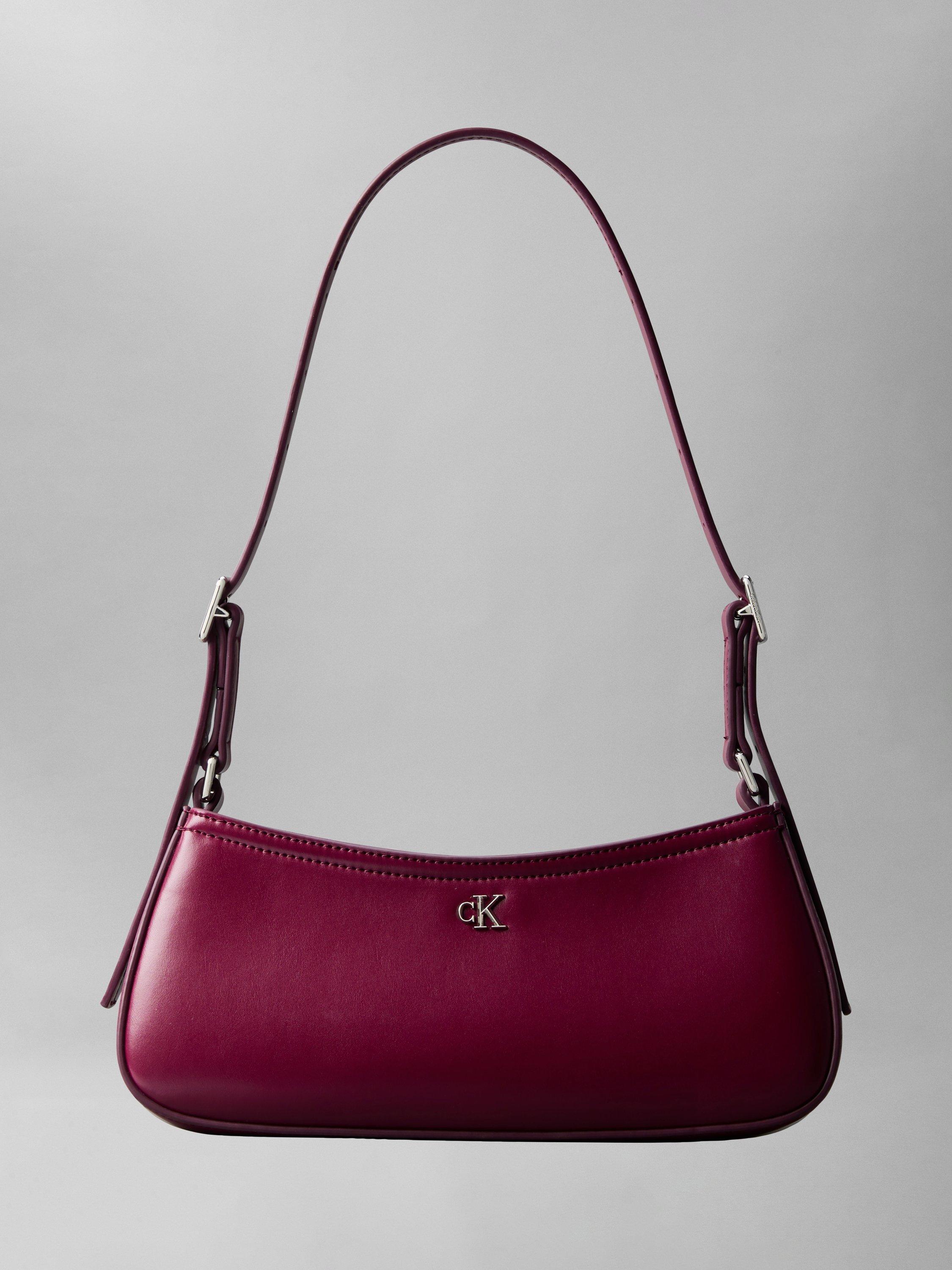 Product image 1 of 5, which shows Calvin Klein Monogram Logo Shoulder Bag, Alluring Pink, One Size