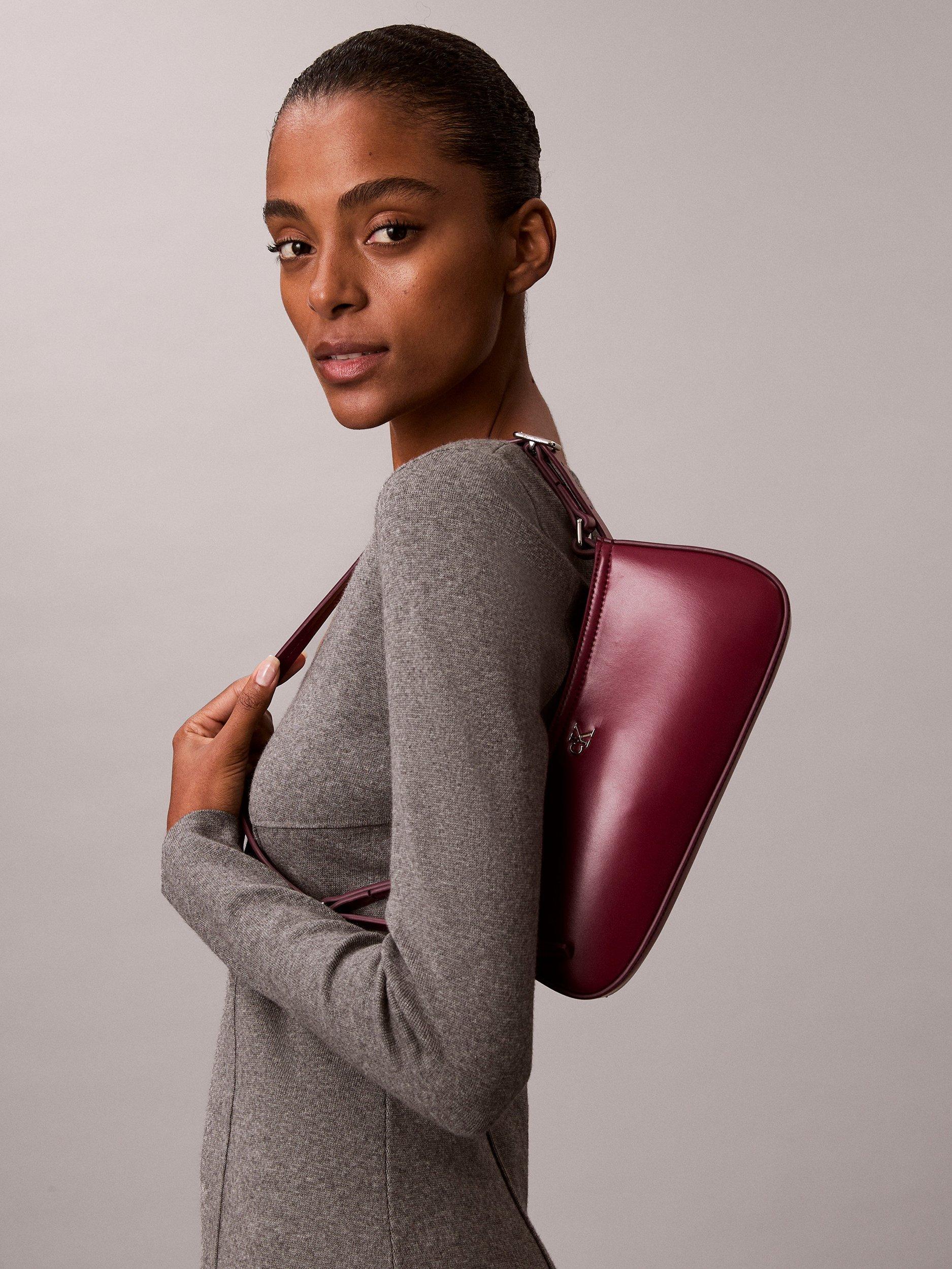 Product image 2 of 5, which shows Calvin Klein Monogram Logo Shoulder Bag, Alluring Pink, One Size