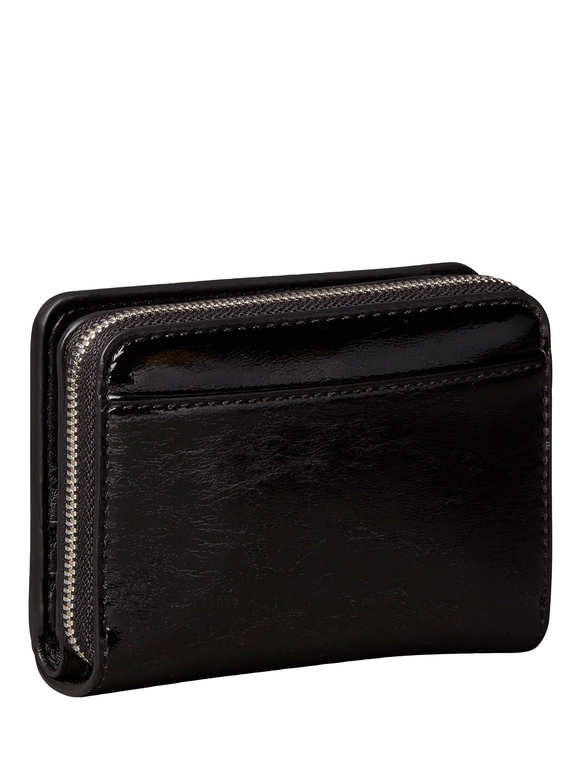 Product image 2 of 4, which shows Calvin Klein Embossed Logo Metallic Purse, Black, One Size
