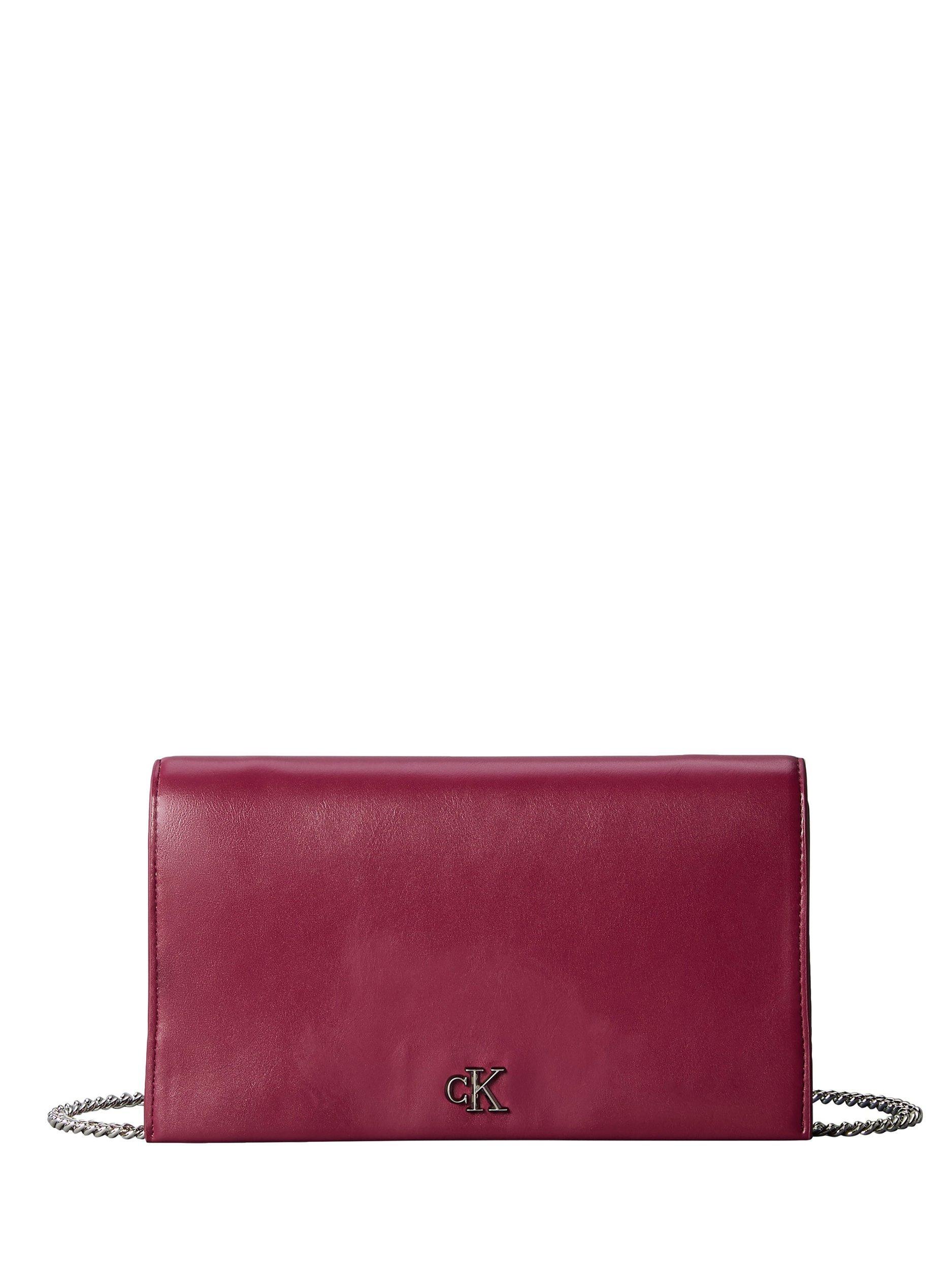 Product image 1 of 5, which shows Calvin Klein Monogram Chain Wallet, Alluring Pink, One Size