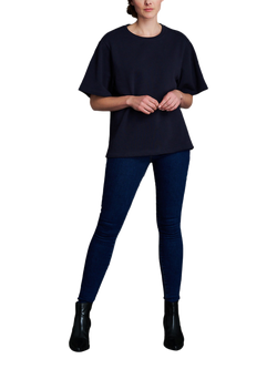 EAST 42ND Crew Neck Relaxed Fit T-Shirt - view 2, Navy