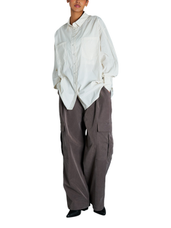 EAST 42ND Utility Parachute Trousers, Mocha, Mocha