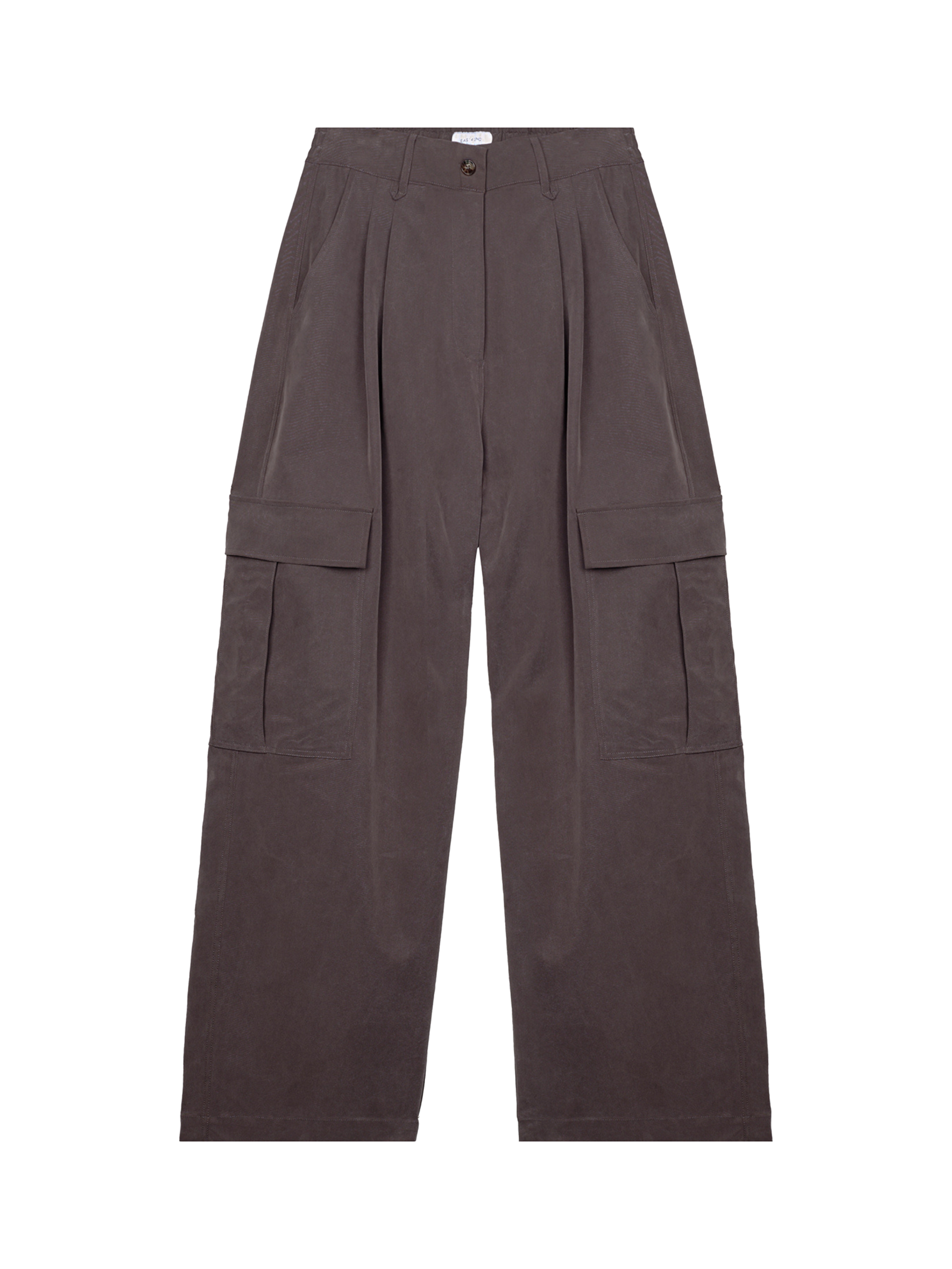 Product image 6 of 6, which shows EAST 42ND Utility Parachute Trousers, Mocha, L