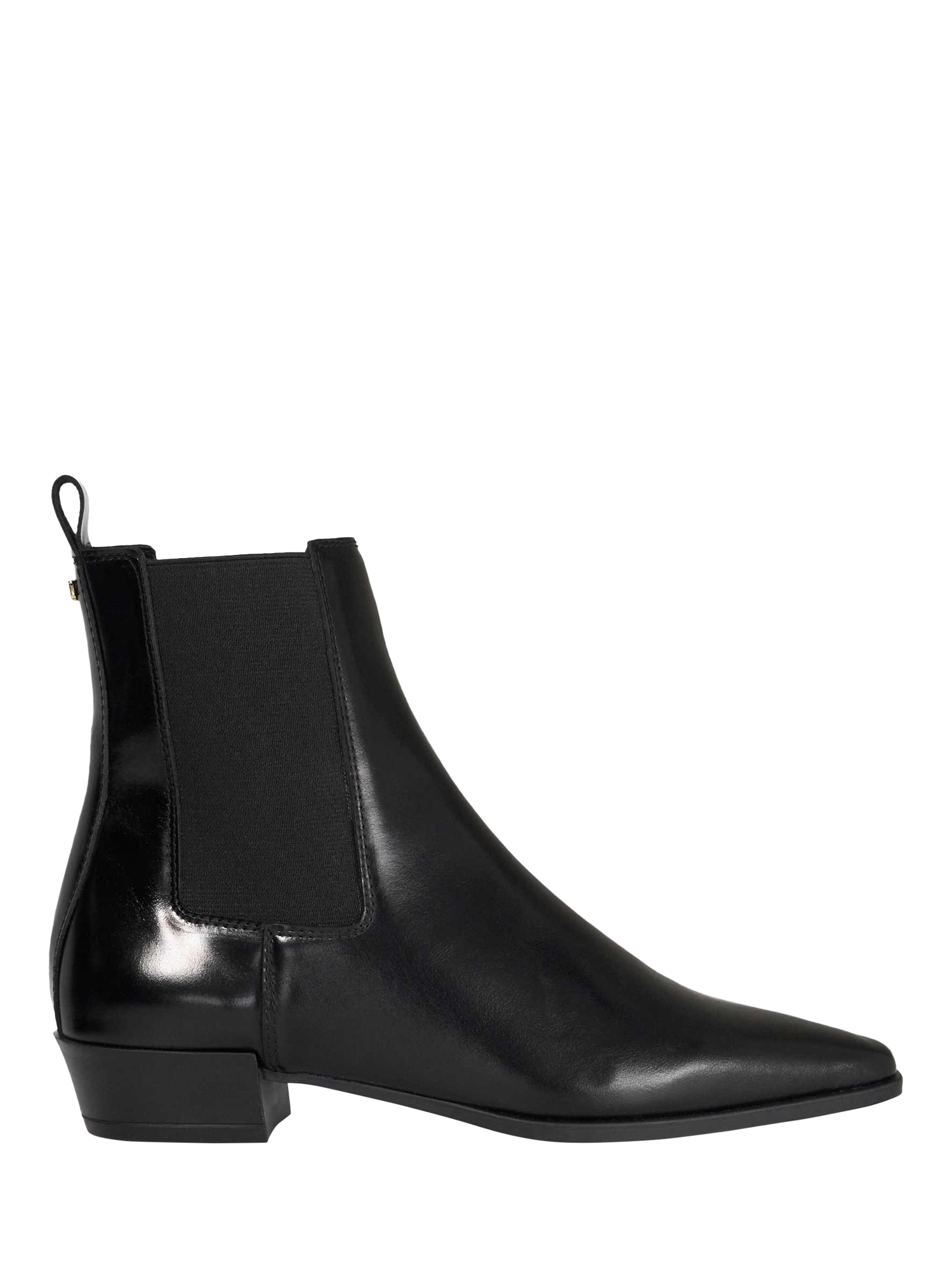 Product image 1 of 5, which shows Dune London Parkas Leather Ankle Boots, Black, EU36