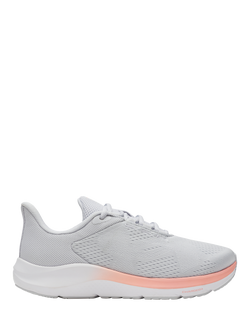 Under Armour Women's Charged Trainers, Grey/Pink, Halo Gray/Posh Pink/Distant Gray
