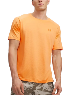 Under Armour UA Explor Trail Run Graphic T-shirt, Orange Bloc / / Bla, Orange Bloc / / Bla