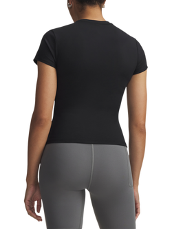 Under Armour Motion Women's Fitted Short Sleeve Top, Black / / White - view 2, Black / / White