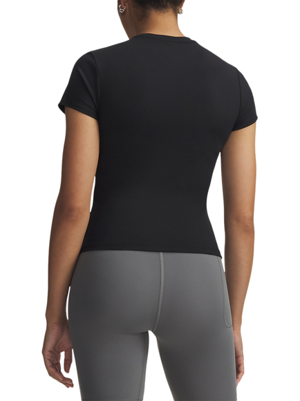 Under Armour Motion Women's Fitted Short Sleeve Top, Black / / White - view 2, Black / / White