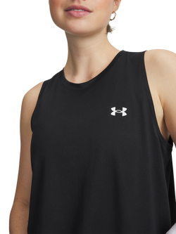 Under Armour Tech Tank Top, Black/White - view 2, Black / / White