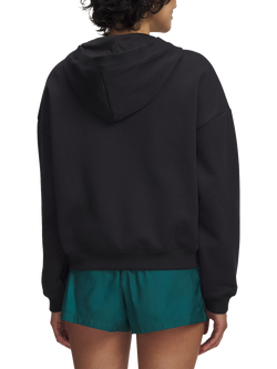 Under Armour Women's Icon Fleece Half Zip Hoodie, Black/Black - view 2, Black / / Black