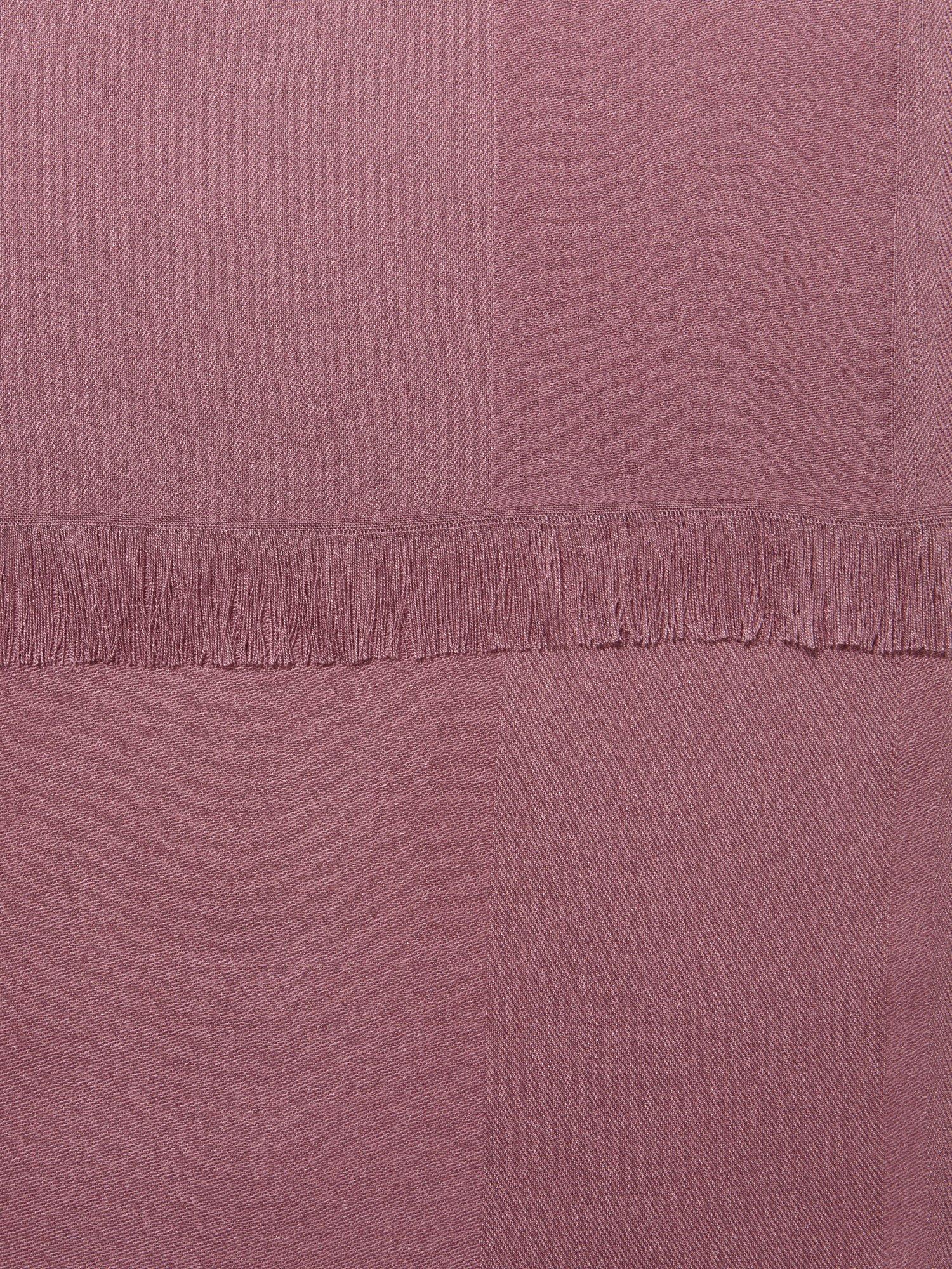 Product image 2 of 2, which shows SISLEY Jacquard Fringed Scarf, Light Purple, One Size